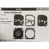 BRUMAR MEMBRANA/KIT RIPARAZIONE ZAMA  SERIE MEMBRANE GND-31  Carb. C1M  APPLICAZIONI: C1M-K37,A-D  Kit ripar. BM 008731