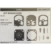 BRUMAR MEMBRANA/KIT RIPARAZIONE ZAMA  KIT RIPARAZIONE RB-09  Carb. C1S  APPLICAZIONI: C1S-K6A-B  Membrane BM 006149