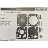 BRUMAR MEMBRANA/KIT RIPARAZIONE ZAMA  KIT RIPARAZIONE RB-62  Carb. C1U  APPLICAZIONI: C1U-K39,A-B C1U-K41,A-B  Membrane BM 006140