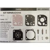 BRUMAR MEMBRANA/KIT RIPARAZIONE ZAMA  KIT RIPARAZIONE RB-21  Carb. C1U  APPLICAZIONI: C1U-K4 / K7,A C1U-K8,A / K9,A C1U-K10 / K11 / K14 C1U-K15,A-B C1U-K16,A C1U-K26 C1U-K29,A C1U-K32,A  Membrane BM 000610