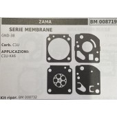 BRUMAR MEMBRANA/KIT RIPARAZIONE ZAMA  SERIE MEMBRANE GND-38  Carb. C1U  APPLICAZIONI: C1U-K46  Kit ripar. BM 008732