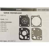 BRUMAR MEMBRANA/KIT RIPARAZIONE ZAMA  SERIE MEMBRANE GND-41  Carb. C1U  APPLICAZIONI: C1U-K47 C1U-K51 C1U-K52 C1U-K53,A C1U-K55  Kit ripar. BM 008713