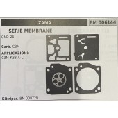 BRUMAR MEMBRANA/KIT RIPARAZIONE ZAMA  SERIE MEMBRANE GND-26  Carb. C3M  APPLICAZIONI: C3M-K33,A-C  Kit ripar. BM 008729