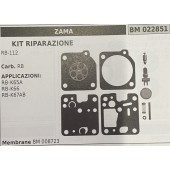 BRUMAR MEMBRANA/KIT RIPARAZIONE ZAMA  KIT RIPARAZIONE RB-112  Carb. RB  APPLICAZIONI: RB-K65A RB-K66 RB-K67AB  Membrane BM 008723