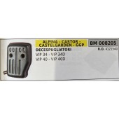 BRUMAR MARMITTA ALPINA - CASTOR - CASTELGARDEN - GGP   DECESPUGLIATORI VIP 34 - VIP 34D VIP 40 - VIP 40D  R.O. 4121540