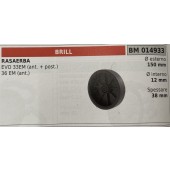 BRUMAR RUOTA RASAERBA  BRILL  RASAERBA EVO 33EM (ant. + post.) 36 EM (ant.)  Ø esterno 150 mm Ø interno 13 mm spessore 38 mm  R.O. -
