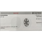 BRUMAR RUOTA RASAERBA DAYEE  RASAERBA DY 16  coperchio esterno ruota (per BM 027831) Ø esterno 115 mm Ø interno - spessore -  R.O. -