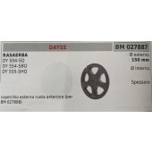 BRUMAR RUOTA RASAERBA DAYEE  RASAERBA DY 504-SQ DY 554-SBQ DY 555-SHQ  coperchio esterno ruota anteriore (per BM 027888) Ø esterno 150 mm Ø interno - spessore -  R.O. -