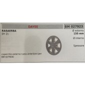 BRUMAR RUOTA RASAERBA DAYEE  RASAERBA DY 21  coperchio esterno ruota anteriore (per BM 027924) Ø esterno 150 mm Ø interno - spessore -  R.O. -