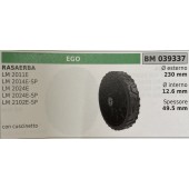 BRUMAR RUOTA RASAERBA EGO  RASAERBA LM 2011E LM 2014E-SP LM 2024E LM 2024E-SP LM 2102E-SP  con cuscinetto Ø esterno 230 mm Ø interno 12.6 mm spessore 49.5 mm  R.O. -