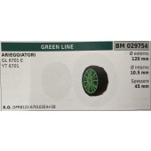 BRUMAR RUOTA RASAERBA GREEN LINE  RASAERBA GL 6701 E YT 6701  Ø esterno 120 mm Ø interno 10.5 mm spessore 45 mm  R.O. DPR8121-670102EA+SB