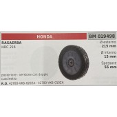 BRUMAR RUOTA RASAERBA HONDA  RASAERBA HRC 216  posteriore - versione con doppio cuscinetto Ø esterno 215 mm Ø interno 15 mm spessore 55 mm  R.O. 42700-VK6-020ZA - 42700-VK6-010ZA