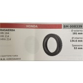 BRUMAR RUOTA RASAERBA HONDA  RASAERBA HR 194 HR 214 HRA 214  copertone ruota Ø esterno 191 mm Ø interno 134.6 mm spessore 53 mm  R.O. 42861VA4003