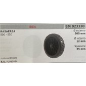 BRUMAR RUOTA RASAERBA IBEA  RASAERBA 500 - 550  ruota anteriore Ø esterno 200 mm Ø interno 12 mm spessore 55 mm  R.O. P2080034