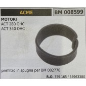 BRUMAR FILTRO ARIA ACME  MOTORI ACT 280 OHC ACT 340 OHC  prefiltro in spugna per BM 002778 R.O. 359-165 / 54963380