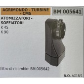 BRUMAR FILTRO ARIA AGRIMONDO - TURBINE - CMS  ATOMIZZATORI - SOFFIATORI K 45 K 90  filtro di ricambio: BM 005642 R.O. AG18/1