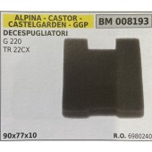 BRUMAR FILTRO ARIA ALPINA - CASTOR - CASTELGARDEN - GGP  DECESPUGLIATORI G 220 TR 22CX  90x77x10 R.O. 6980240