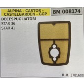 BRUMAR FILTRO ARIA ALPINA - CASTOR - CASTELGARDEN - GGP  DECESPUGLIATORI STAR 36 STAR 41  R.O. 3781600