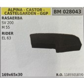 BRUMAR FILTRO ARIA ALPINA - CASTOR - CASTELGARDEN - GGP  RASAERBA SV 200 M 55  RIDER EL 63  169x65x30 R.O. 118550187/0