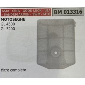 BRUMAR FILTRO ASIA - CINA - GOOD LUCK - LEA - SANDRIGARDEN - SWM - MTD  MOTOSEGHE GL 4500 GL 5200  filtro completo R.O. - 
