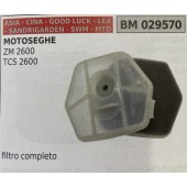 BRUMAR FILTRO ASIA - CINA - GOOD LUCK - LEA - SANDRIGARDEN - SWM - MTD  MOTOSEGHE ZM 2600 TCS 2600  filtro completo R.O. -  