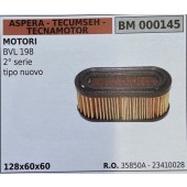 BRUMAR FILTRO ASPERA - TECUMSEH - TECNAMOTOR  MOTORI BVL 198 2° serie tipo nuovo  128x60x60 R.O. 35850A - 23410028