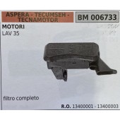 BRUMAR FILTRO ASPERA - TECUMSEH - TECNAMOTOR  MOTORI LAV 35  filtro completo R.O. 13400001 - 13400003