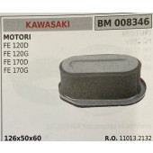 BRUMAR FILTRO KAWASAKI  MOTORI FE 120D FE 120G FE 170D FE 170G  126x50x60 R.O. 11013.2132