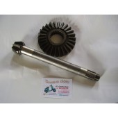 COPPIA CONICA INFERIORE MOTOZAPPA SEP130 DENTI PIGNONE 6 DENTI CORONA 26