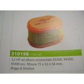 FILTRO ARIA MOTORE BRIGGS & STRATTON 3,5 ALB.ORIZ.93300 -94300-95400 ECC MISURE 75X52X54 MM