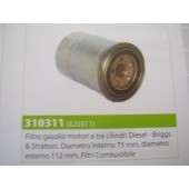 FILTRO GASOLIO MOTORI A TRE CILINDRI DIESEL BRIGGS & STRATTON DIAM.INT.75MM DIAM.EST.11MM.