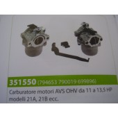 CARBURATORE MOTORE BRIGGS & STRATTON MODELLO OVS DA 11 A 13,5 HP MODELLI 21A 21B