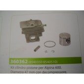 CILINDRO COMPLETO PER ALPINA 600 DIAMETRO 47MM CON DEPRESSORE