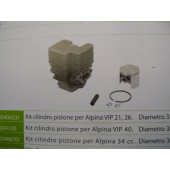 CILINDRO COMPLETO PER ALPINA 34cc DIAMETRO 36MM 