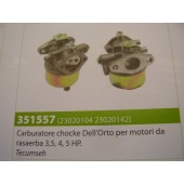 CARBURATORE MOTORE  TECUMSEH MOTORI CROCKE DELL'ORTO PER MOTORI DA RASAERBA 3,5 A 4,5 HP.
