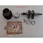 KIT COMPLETO REVISIONE MOTORE LOMBARDINI 3LD510 - LDA510 VERSIONE AUTOTRAZIONE VERSIONE CON CILINDRO TIPO NUOVO ROTONDO   Kit cilindro/pistone (rif.orig. 4898.002) + Albero a gomito (rif.orig. 1051.013) + Serie Guarnizioni senza anelli (rif.orig. 8180.033