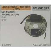 BOBINA BRUMAR A PUNTINE AGRIMONDO - TURBINE -CMS - SOFFIATORI-ATOMIZZATORI K45 K90
