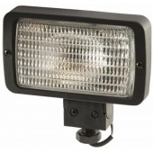 Faro alvoro alogeno 156x92mm con attacco a manico, cavo in uscita 0,15m, ABS e vetro, IP55, Luce ad ampio raggio, orientabile, lampadina non inclusa