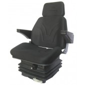 Sedile serie seat 3 avvolgente in Sky con molleggio verticale, cintura statica e staffa