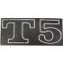 TARGHETTA "T5" PER COFANO LATERALE VESPA