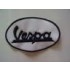 emblema piaggio in stoffa ovale bianco