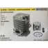 CILINDRO COMPLETO DI PISTONE E SEGMENTI BRUMAR  ALPINA - CASTOR - CASTELGARDEN - GGP DECESPUGLIATORI 21 VIP 21 TURBO 21 STAR 22 TAGLIASIEPI TS 21 TS 24    Ø 30 D.Spinotto 8 Pist Cpl BM 011610
