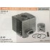CILINDRO COMPLETO DI PISTONE E SEGMENTI BRUMAR  EMAK - OLEO MAC - DYNAMAC - EFCO TRIVELLE MTL 51    Ø 40 D.Spinotto 10 Pist Cpl BM 001283