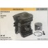 CILINDRO COMPLETO DI PISTONE E SEGMENTI BRUMAR  HUSQVARNA MOTOSEGHE 45 DECESPUGLIATORI 245R    Ø 42 D.Spinotto 10 Pist Cpl BM 011663