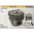 CILINDRO COMPLETO DI PISTONE E SEGMENTI BRUMAR  HUSQVARNA MOTOSEGHE 154 254 254XP    Ø 45 D.Spinotto 12 Pist Cpl BM 011668
