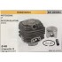 CILINDRO COMPLETO DI PISTONE E SEGMENTI BRUMAR  HUSQVARNA MOTOSEGHE 65 DECESPUGLIATORI 265RX    Ø 48 D.Spinotto 12 Pist Cpl BM 011672