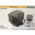 CILINDRO COMPLETO DI PISTONE E SEGMENTI BRUMAR  HUSQVARNA MOTOSEGHE 372    Ø 52 D.Spinotto 12