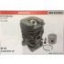 CILINDRO COMPLETO DI PISTONE E SEGMENTI BRUMAR  JONSERED MOTOSEGHE CS 2137 CS 2138    Ø 41 D.Spinotto 10
