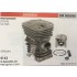 CILINDRO COMPLETO DI PISTONE E SEGMENTI BRUMAR  JONSERED MOTOSEGHE JO 2145 CS 2145    OEM part  Ø 42 D.Spinotto 10 Pist Cpl BM 011664