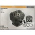 CILINDRO COMPLETO DI PISTONE E SEGMENTI BRUMAR STIHL MOTOSEGHE 044 440 MS 440    Ø 50 D. Spinotto 12 Pist Cpl BM 011741